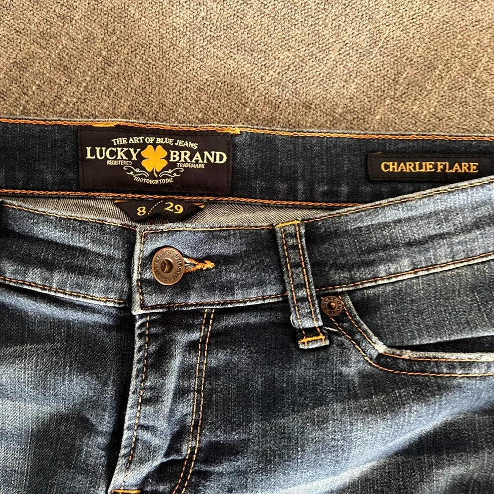 Lucky Brand Dark Blue Charlie Flare Jeans - Picture 2 of 4